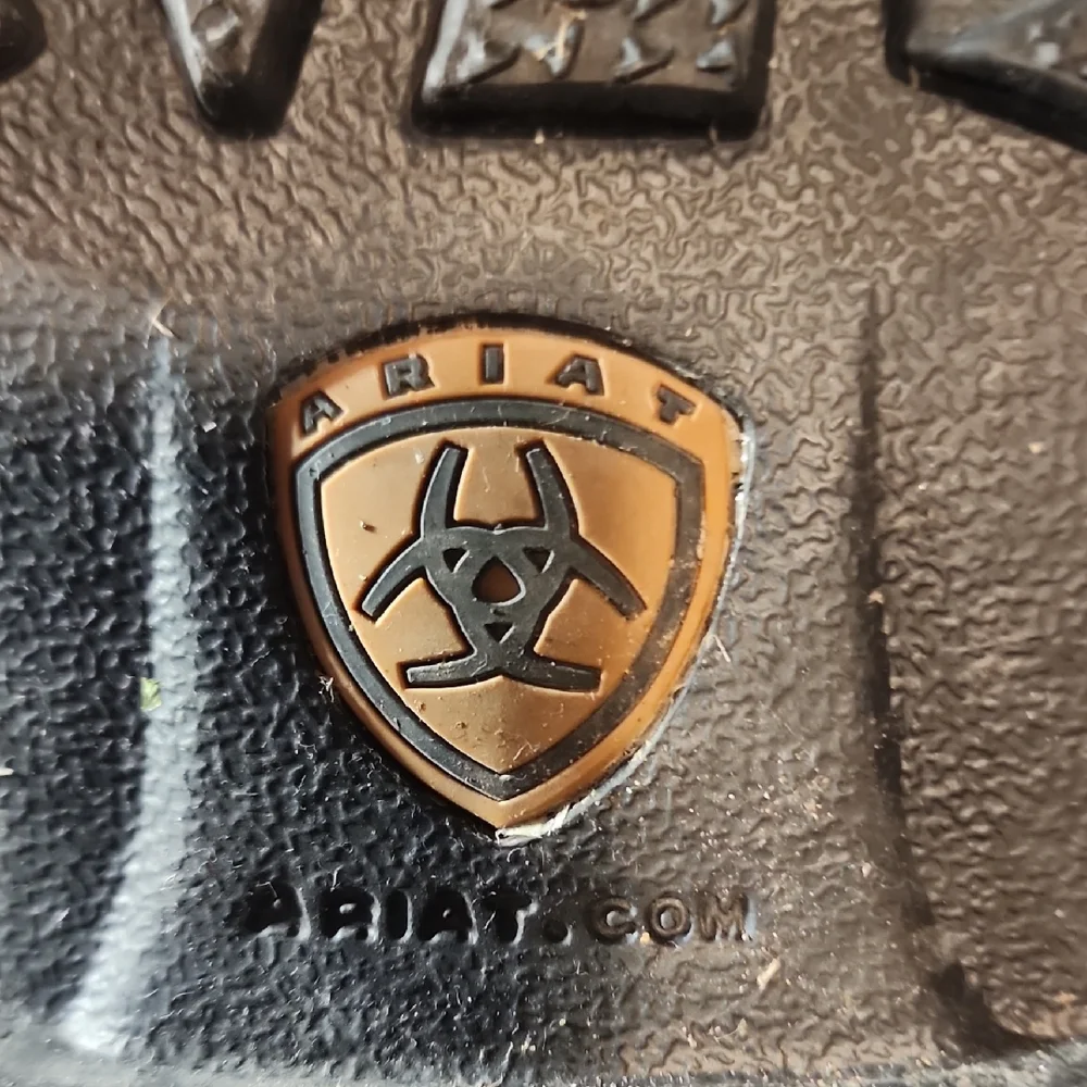 Ariat Two-Tone Pink Ostrich Ankle Boots - Picture 2 of 8